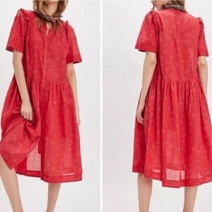 Free People Bella Mae Floral Midi Dress